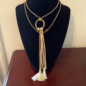 Gold Tassel Necklace